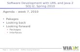 Software Development with UML and Java 2 SDJ I2,  Spring  2010