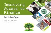 Improving Access to Finance