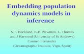 Embedding population dynamics models in inference