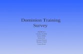 Dominion Training  Survey