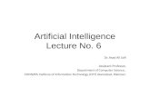 Artificial Intelligence Lecture No. 6