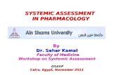 SYSTEMIC ASSESSMENT  IN PHARMACOLOGY
