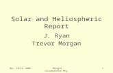 Solar and Heliospheric Report