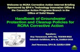 Handbook of Groundwater  Protection and Cleanup Policies for  RCRA Corrective Action