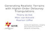 Generating Realistic Terrains with Higher-Order Delaunay Triangulations