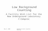 Low Background Counting