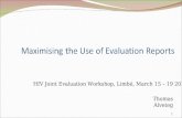 Maximising the Use of Evaluation Reports