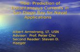 Title: Prediction of Instantaneous Currents in San Diego Bay for Naval Applications   