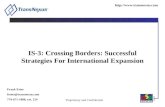 IS-3: Crossing Borders: Successful Strategies For International Expansion