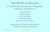 The BOID architecture (  Conflicts Between Beliefs, Obligations, Intentions and Desires )