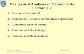Design and Analysis of Experiments Lecture 1.2