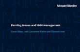 Funding issues and debt management