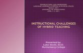INSTRUCTIONAL CHALLENGES OF HYBRID TEACHING
