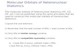 Molecular Orbitals of Heteronuclear  Diatomics