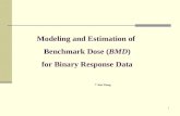 Modeling and Estimation of  Benchmark Dose ( BMD ) for Binary Response Data
