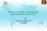 MDGs in Uganda: What are the achievements for women?