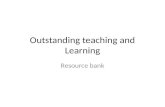 Outstanding teaching and Learning