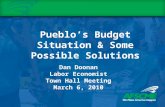 Pueblo’s Budget Situation & Some Possible Solutions