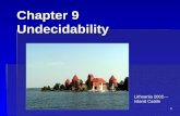 Chapter 9  Undecidability