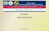 HTML: Introduction