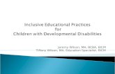 Inclusive Educational Practices  for  Children with Developmental Disabilities
