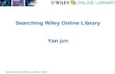 Searching Wiley Online Library Yan jun