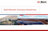 Bulk Materials Conveyor Dewatering