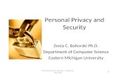 Personal Privacy and Security