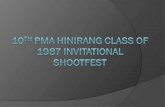 10 TH  PMA Hinirang class of 1987 invitational Shootfest