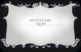 Aptitude  Test