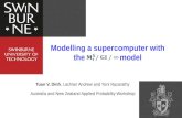 Modelling a supercomputer with the                 model