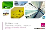 TNS Web Index : Аудитория  и нтернет-проектов