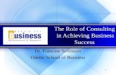 The Role of Consulting  in Achieving Business Success