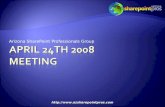 April 24th 2008 meeting