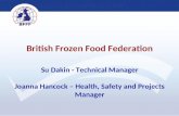 British Frozen Food Federation Su Dakin - Technical Manager