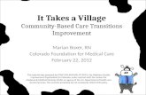 It Takes a Village Community-Based Care Transitions Improvement