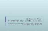Updates on  HIA :  7 th SOMHD , March 2012, Cebu City