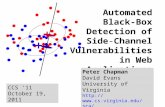 Automated Black-Box Detection of  Side ‑ Channel  Vulnerabilities in Web Applications