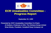 September 24, 1998 Presented by: ECR Unsaleables Committee Co-Chairs