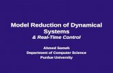 Model Reduction of Dynamical Systems & Real-Time Control