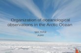Organization of oceanological observations in the Arctic Ocean