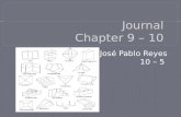 Journal Chapter  9 – 10