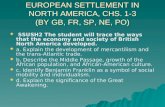 EUROPEAN SETTLEMENT IN NORTH AMERICA, CHS. 1-3 (BY GB, FR, SP, NE, PO)