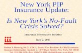 New York PIP Insurance Update: Is New York’s No-Fault Crisis Solved?