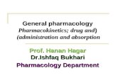 General pharmacology ( Pharmacokinetics; drug and administration and absorption)