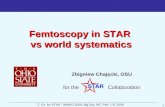 Femtoscopy in STAR  vs world systematics