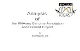 Analysis  of the RNAseq Genome Annotation Assessment Project