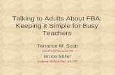 Talking to Adults About FBA: Keeping it Simple for Busy Teachers
