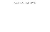 ACTEX FM DVD