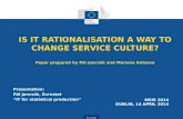 Presentation: Pál Jancsók, Eurostat  “IT for statistical production”